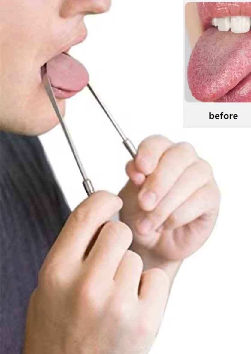 Grattoir à langue en métal