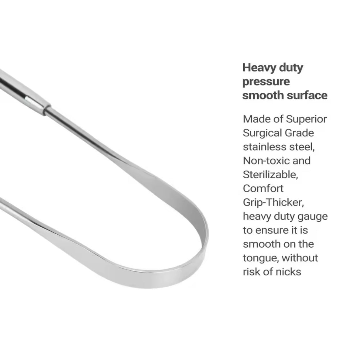 Grattoir à langue en métal